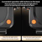 Wireless charger mount with back buttons for opening, closing, and light control