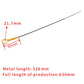Engine oil dipstick size: 538mm metal length, 630mm full length (yellow handle)