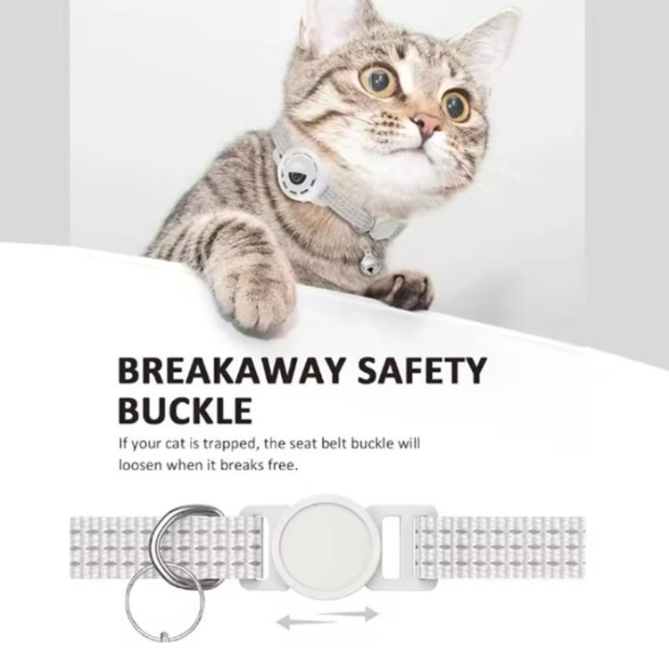 Pet Cat Tracker Collar With S10 GPS Locator, Compatible with Apple Find My, Compatible with Google Find My, Dual System for iOS & Android