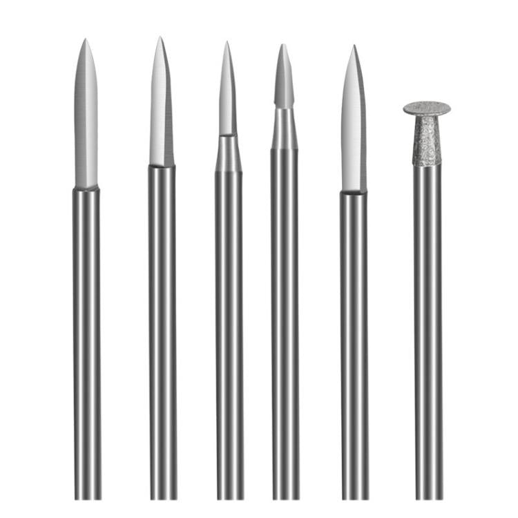 Sword Shape Engraving Sharp Knife Electric Grinder Engraving Line Engraving Drill Bit Tool, 6pcs /Box 3.0mm, 6pcs /Box 2.35mm
