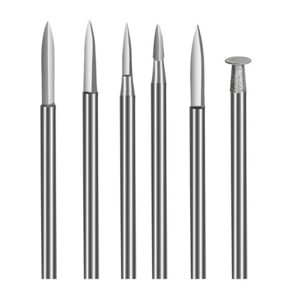 Sword Shape Engraving Sharp Knife Electric Grinder Engraving Line Engraving Drill Bit Tool, 6pcs /Box 3.0mm, 6pcs /Box 2.35mm
