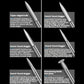 Sword Shape Engraving Sharp Knife Electric Grinder Engraving Line Engraving Drill Bit Tool, 6pcs /Box 3.0mm, 6pcs /Box 2.35mm