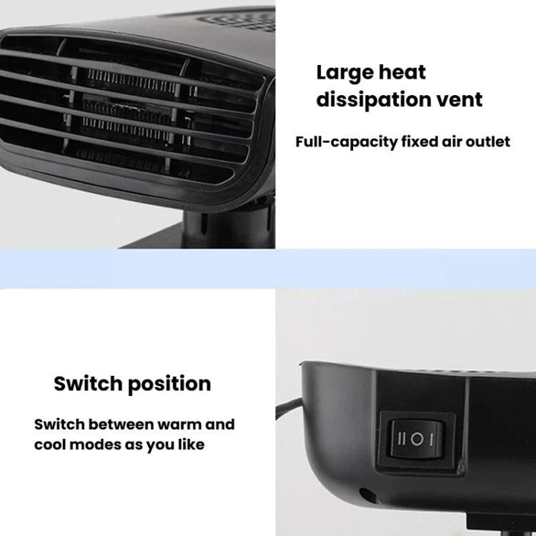 150W Universal Multi-Functional Car Heater Heating & Cooling Dual-Purpose Demisting Fan, 12v, 24v