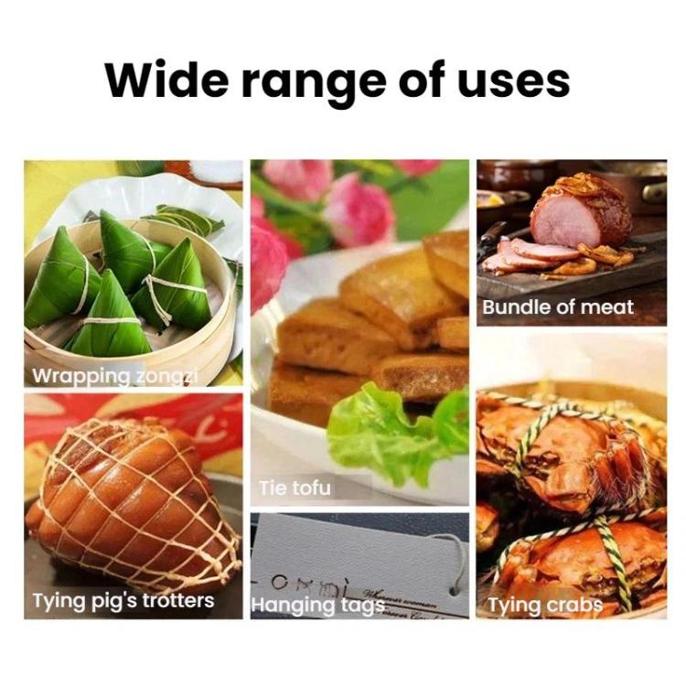 Cotton rope packaging thread for food wrapping, tying, and securing items