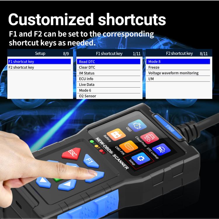 OBD2 Car Diagnostic Tool Battery Fault Scanner