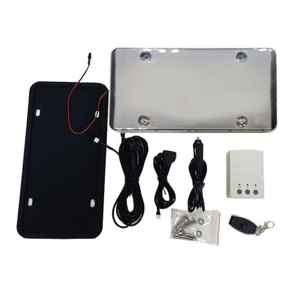 US Standard Fog Version License Plate Frame Remote-Controlled Car License Plate Protector, US Standard Single
