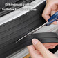 DIY-cuttable black trunk bumper guard strip, trimmed to fit with scissors