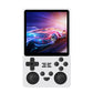Handheld game console with 4-inch IPS screen, white body with handheld controls