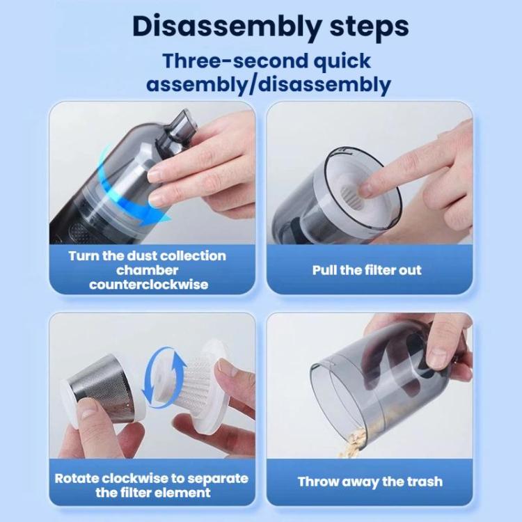 Cordless Brushless Vacuum Cleaner With Two Adjustable Suction Blowing Speeds