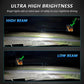 LED headlight bulb set with bright high-beam and low-beam LED module