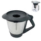 Pot lid assembly with large sealing opening and handle, for TM31