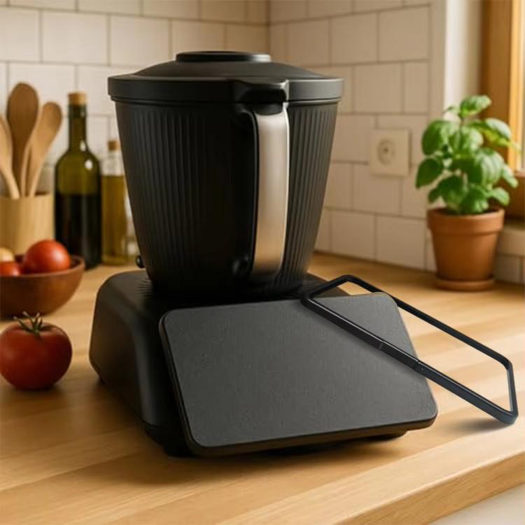 Thermomix TM7 screen protection frame, grey hinged cover over device screen