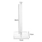 Acrylic toilet paper holder size diagram: 15cm wide base, 30cm tall tube