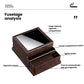 Vintage Style 40-Count Automatic Cigarette Box with Built-in Lighter Slot