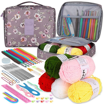 59pcs /Set DIY Crochet Yarn Knitting Tool Kit Set, 59pcs /Set