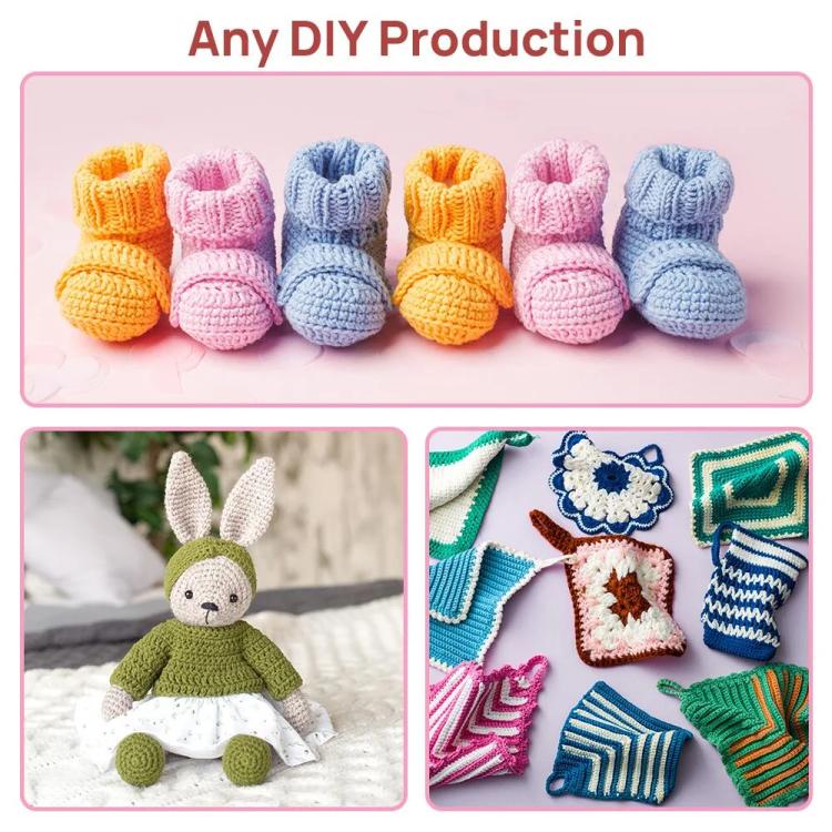 59pcs /Set DIY Crochet Yarn Knitting Tool Kit Set, 59pcs /Set