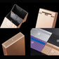 Elegant Vertical Stripe Cigarette Case 20-Count Moisture-Proof Slim Cigarette Holder