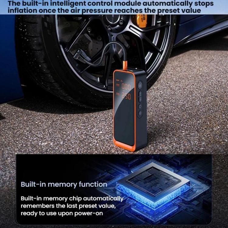 Car Digital Display Air Pump Portable Wireless High-Power Lighted Air Pump, IN-3