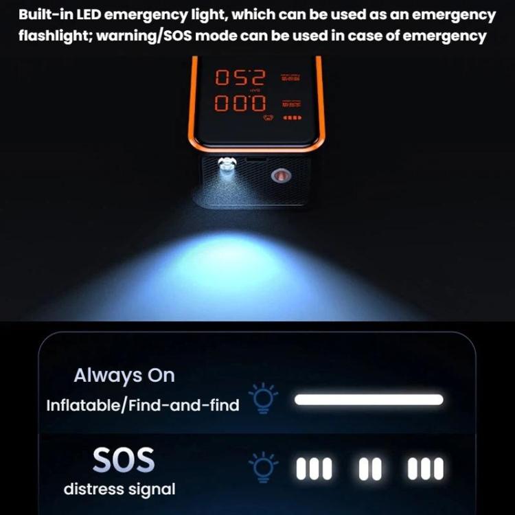Car Digital Display Air Pump Portable Wireless High-Power Lighted Air Pump, IN-3