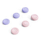 Joystick cap set in purple and pink tones, 6-pack, textured round grips