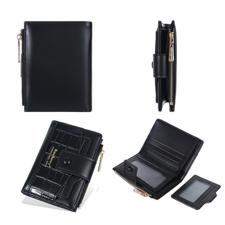 Baellerry N7102 Zipper Closure Women Wallet With Multiple Card Slots Compact Short Wallet