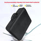 Black hard-shell EVA-style carrying case with top handle and zip closure