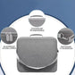 Gray hard-shell case with top handle and adjustable shoulder strap