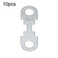 Automotive bolt-down flat fuse link, stamped 150A, silver metal with two mounting holes