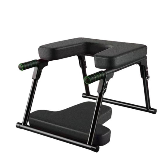 Foldable Yoga Inversion Bench Stand Yoga Chair for Balance Training, Core Strength Building, With T-shaped Cushion Black, With T-shaped Cushion Red, No Cushion Black, No Cushion Red