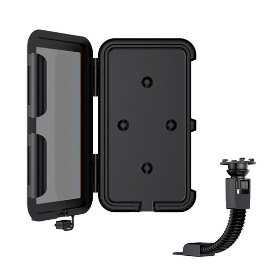 Fully Enclosed Waterproof Touchscreen-compatible Bicycle Motorcycle Phone Holder, Rearview Mirror Mount 6.7 inches, Handlebar Mount 6.7 inches, Rearview Mirror Mount 7.4 inches, Handlebar Mount 7.4 inches