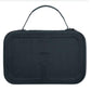 Dark blue zippered EVA hard shell carrying case with top handle