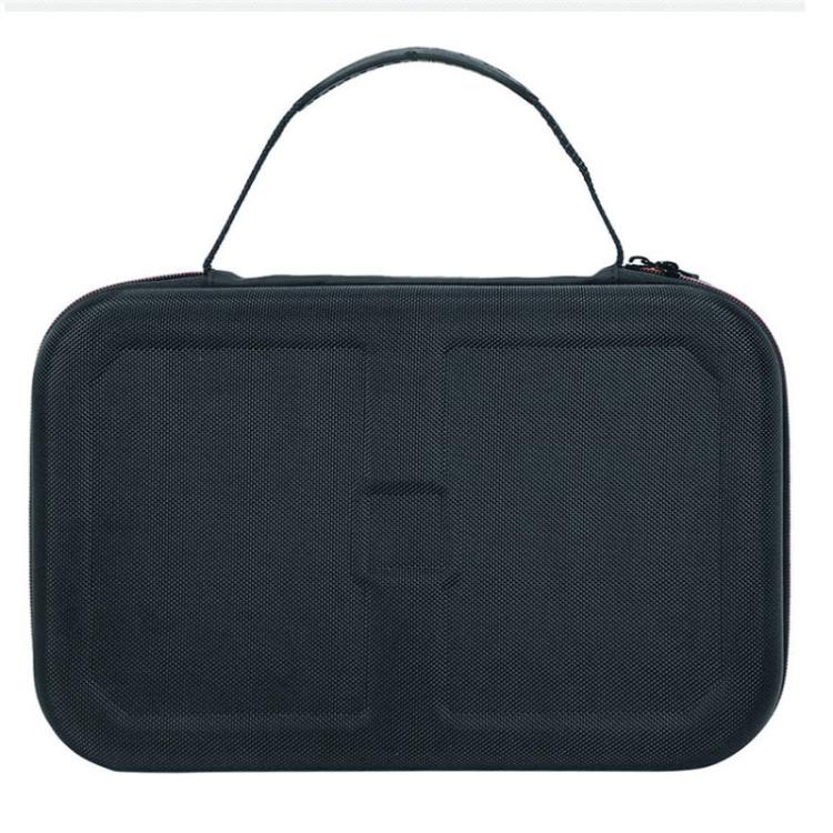 Dark blue zippered EVA hard shell carrying case with top handle