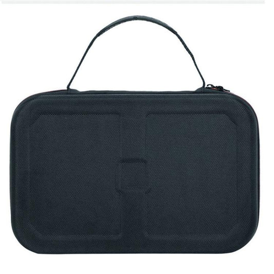 Dark blue zippered EVA hard shell carrying case with top handle