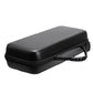 Black hard shell carry bag with molded body and adjustable shoulder strap