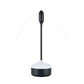 Mosquito repellent fan lamp with black stem, white base, and round control buttons