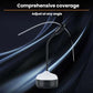 Mosquito repellent fan lamp with adjustable head and sweeping airflow