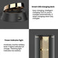 Electric bottle opener charging dock, black base with gold-toned top ring