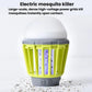 Green hanging mosquito lamp with protective mesh sides and inner light glow