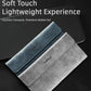 Blue and gray tri-fold flip wallets with leather-look texture, front cover and logo panel
