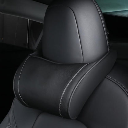 For Tesla Model 3/X/S Leather Seat Neck Pillow