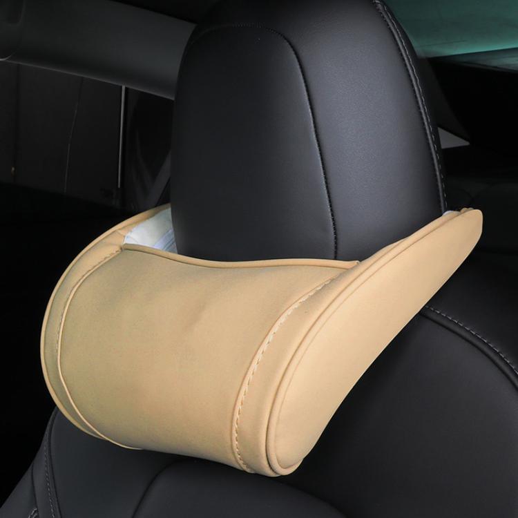 For Tesla Model 3/X/S Leather Seat Neck Pillow