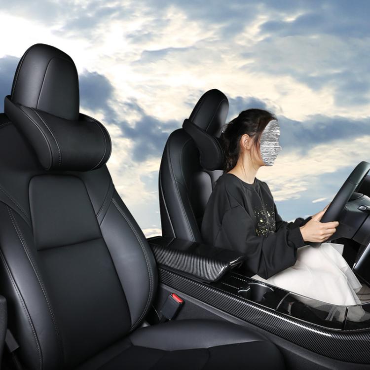 For Tesla Model 3/X/S Leather Seat Neck Pillow