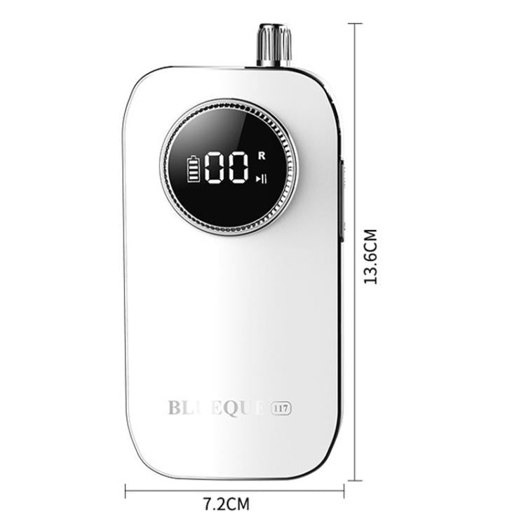 White nail drill main unit with circular LCD-style display and top metal cap