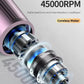 Nail drill handpiece internal motor parts, exposed for detail view