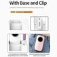 BLUEQUE hollow cup nail file remover with base and clip, showing compact storage slots
