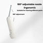 Portable bidet sprayer with adjustable 180° nozzle, white handheld body