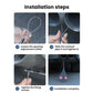 Exhaust grounding anti-static strap installation steps showing tightening screws