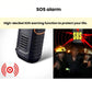 Emergency flashlight radio torch with SOS alarm warning light and siren speaker