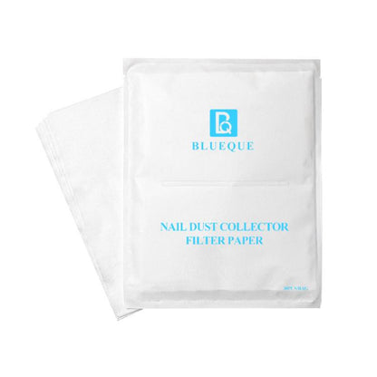 White nail dust vacuum filter paper pads, disposable replacement (30-pack)