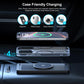 Case-friendly wireless car charging mat with slim 4mm profile and phone-case clearance